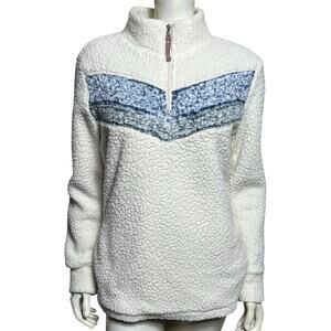 Vintage Weatherproof Original Sherpa Fleece Zip Pullover Jacket, Medium